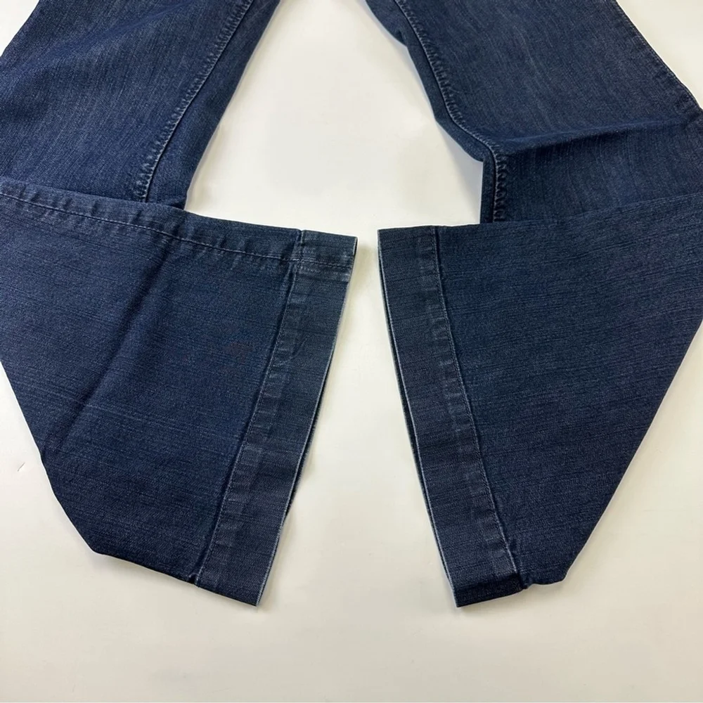 Banana Republic dark wash low rise flare jeans Size 6 wide leg